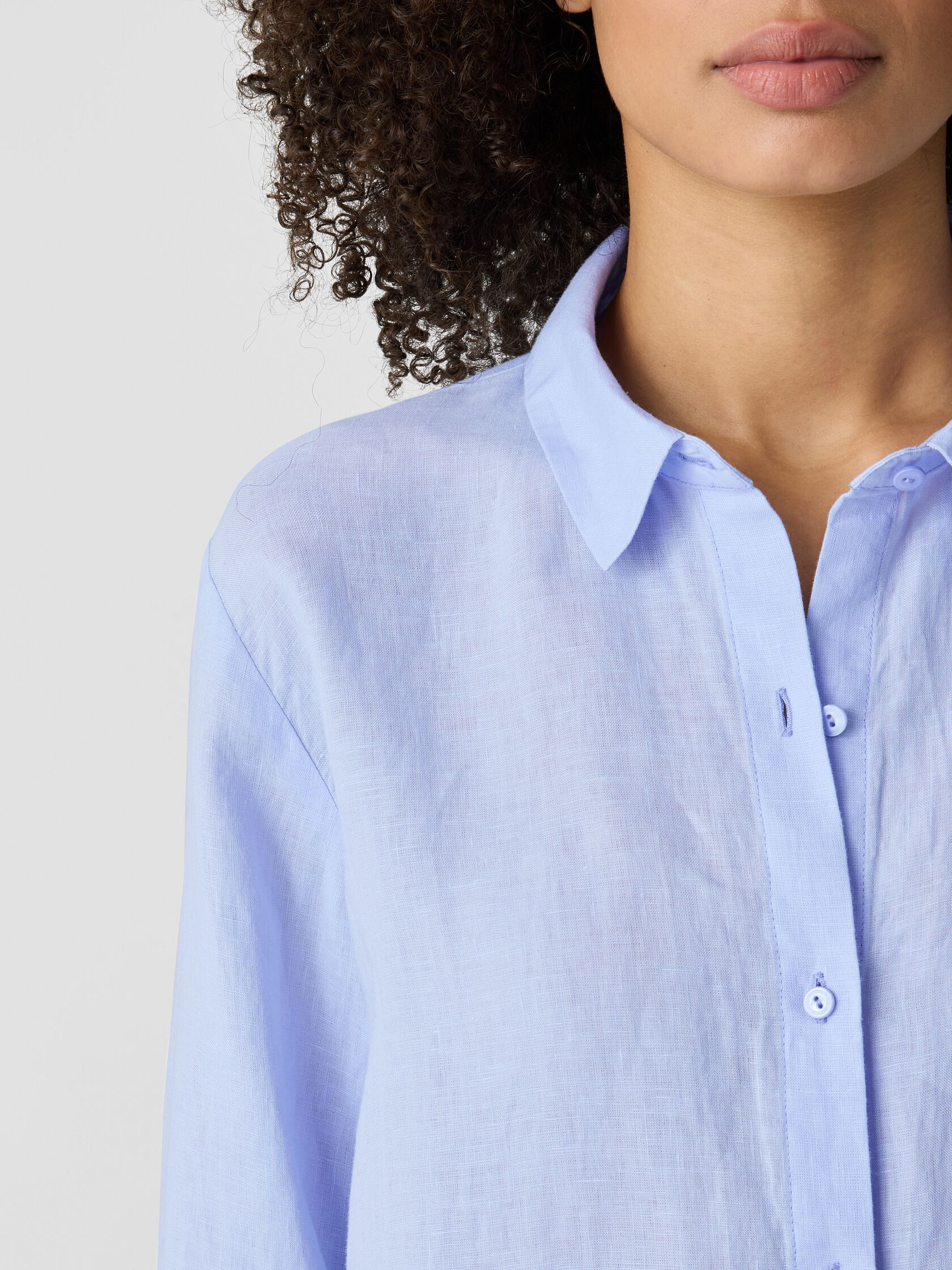 Organic Handkerchief Linen Classic Collar Shirt