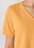 Organic Cotton Slubby Jersey V-Neck Tee