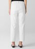 Garment-Dyed Organic Cotton Denim Cropped Jean
