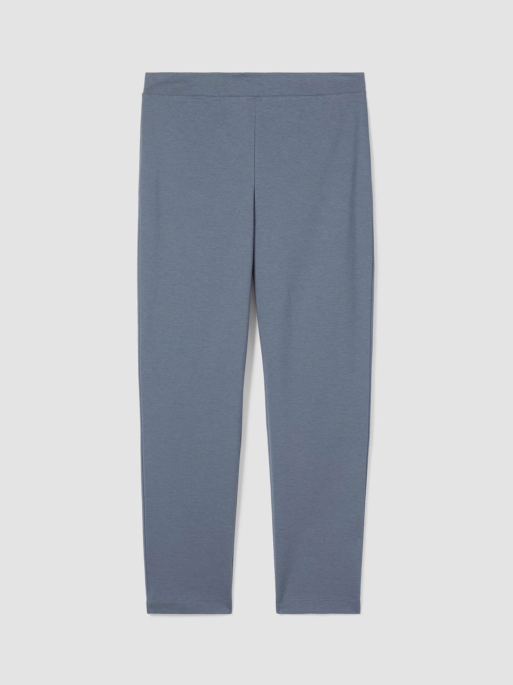 Cotton Blend Ponte Slim Pant