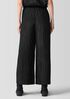 Textured Silk Jacquard Wide-Leg Pant