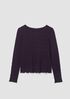 Bubble Jacquard Round Neck Top
