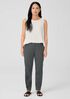 Cotton Blend Ponte High-Waisted Slim Pant