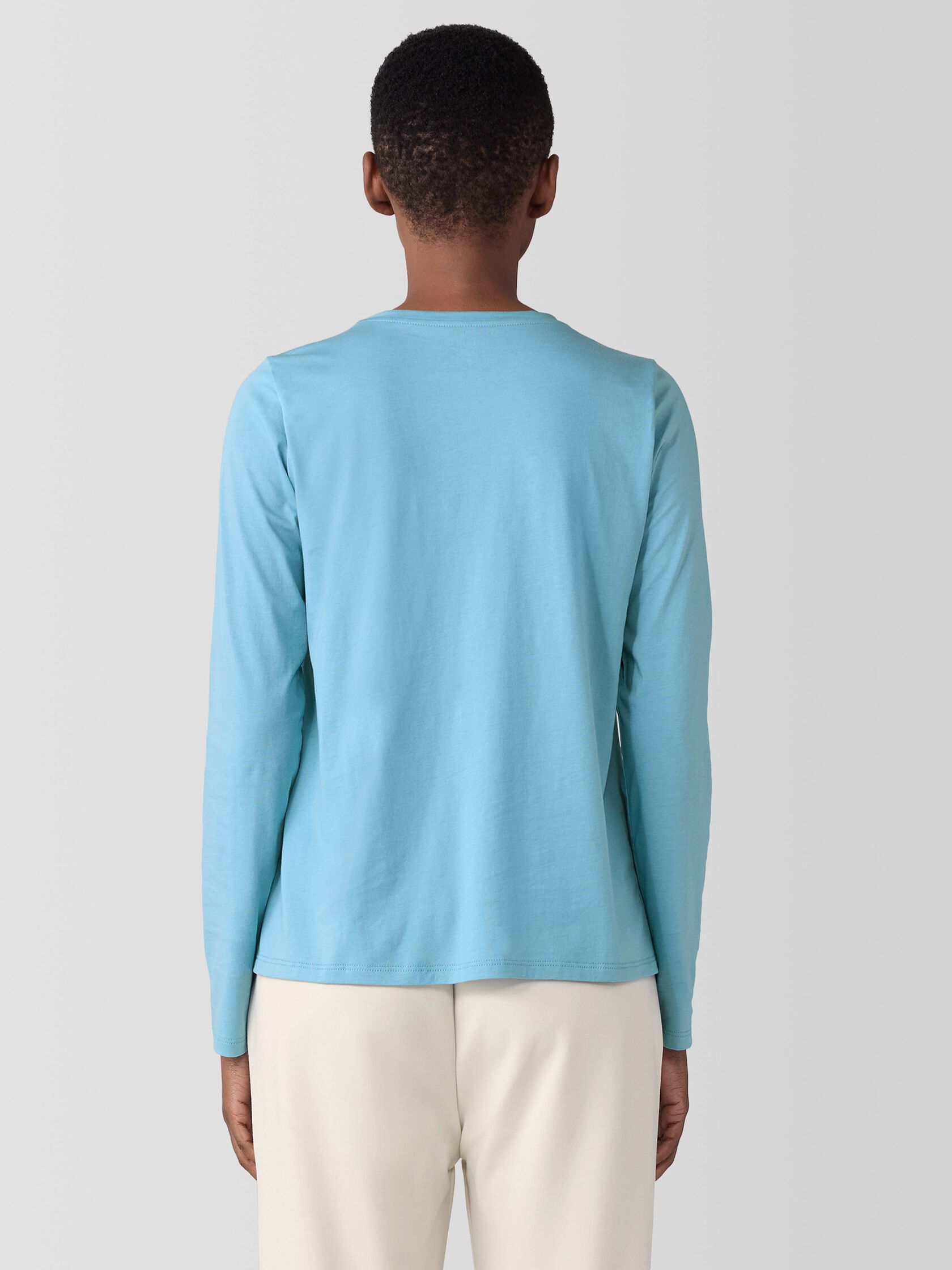 Organic Pima Cotton Jersey Long-Sleeve Tee