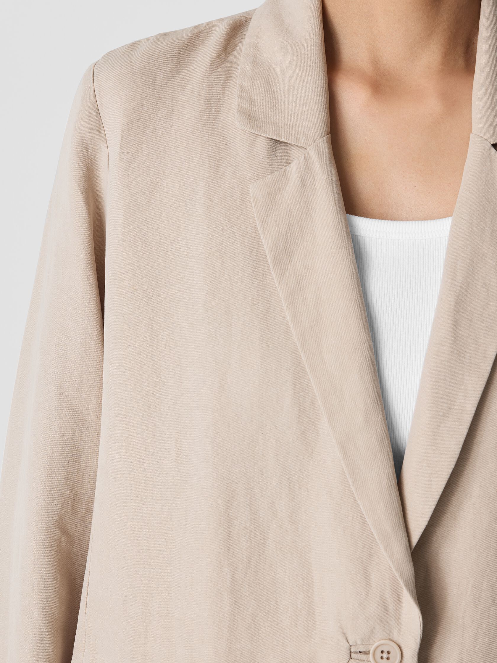 Linen Silk Twill Blazer
