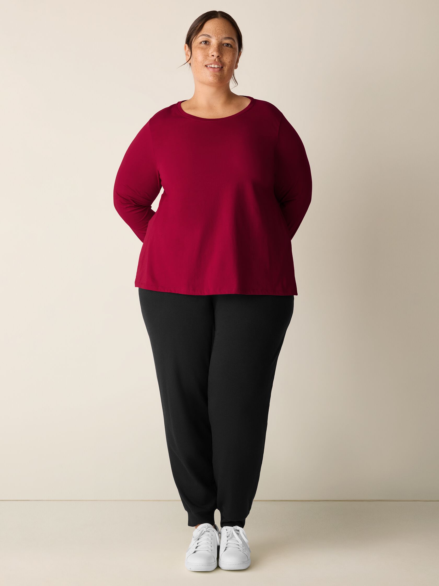 Organic Pima Cotton Jersey Long-Sleeve Tee