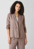 Organic Linen High Collar Jacket