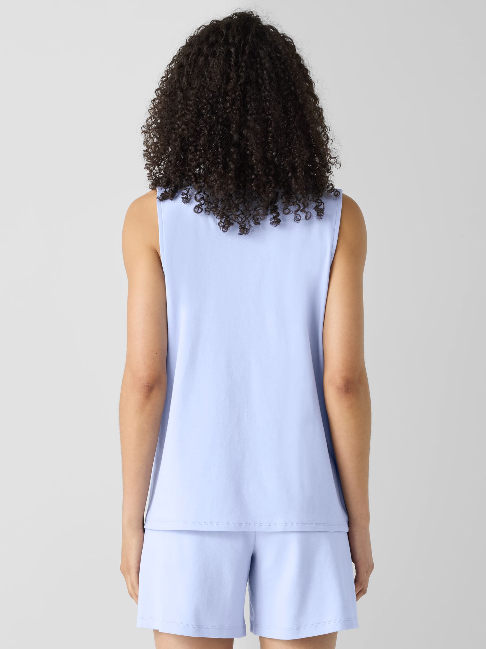 Organic Cotton Interlock U-Neck Sleep Tank
