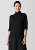 Fine Merino Turtleneck Top in Regenerative Wool