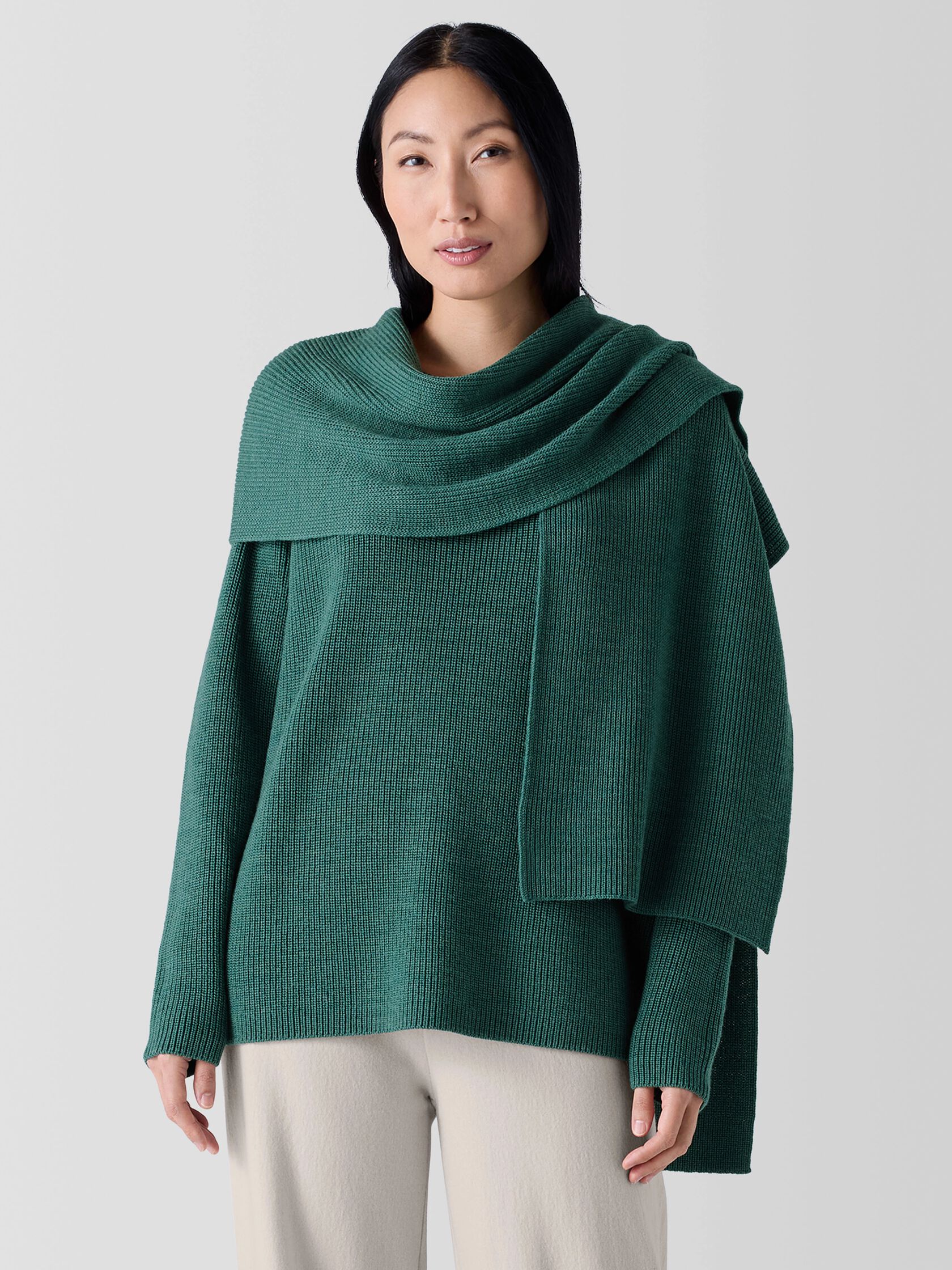 Merino Scarf in Regenerative Wool