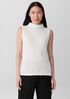 Bubble Jacquard Funnel Neck Top