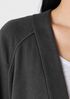 Garment-Dyed Terry Long Cardigan
