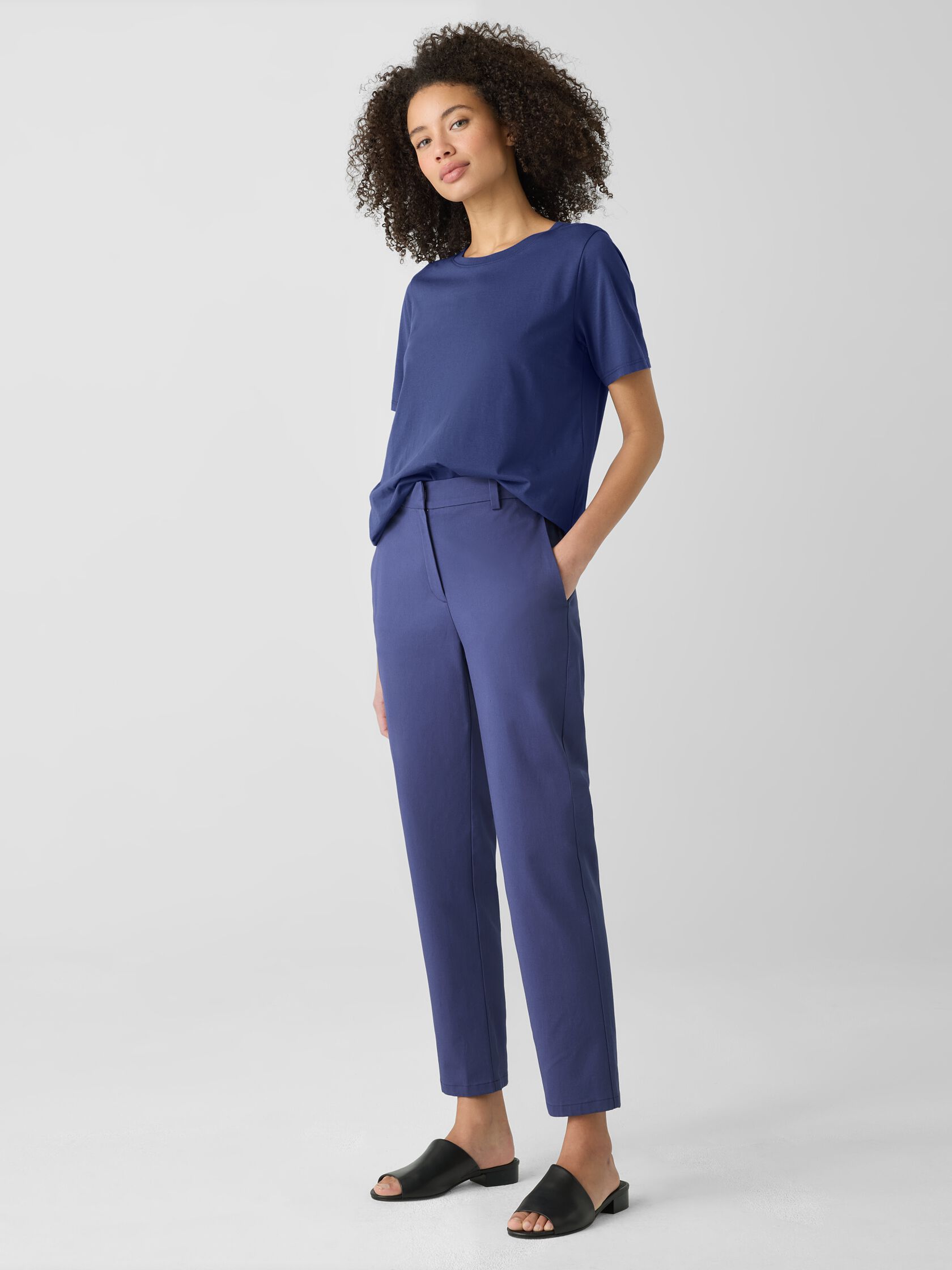 Organic Pima Cotton Jersey Round Neck Tee