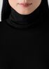 Sheer Knit Turtleneck Top