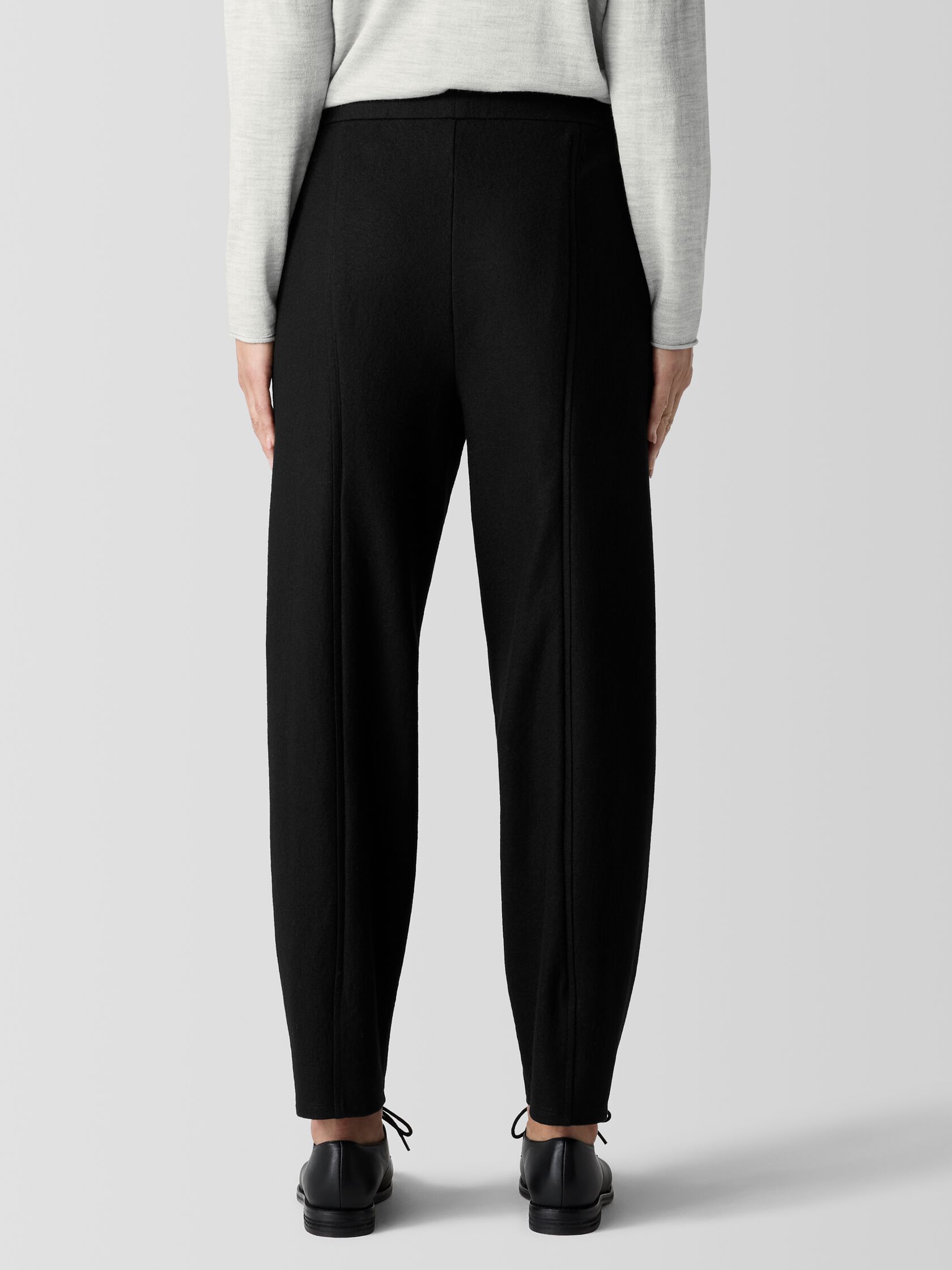 Felted Wool Jersey Lantern Pant in Regenerative Wool