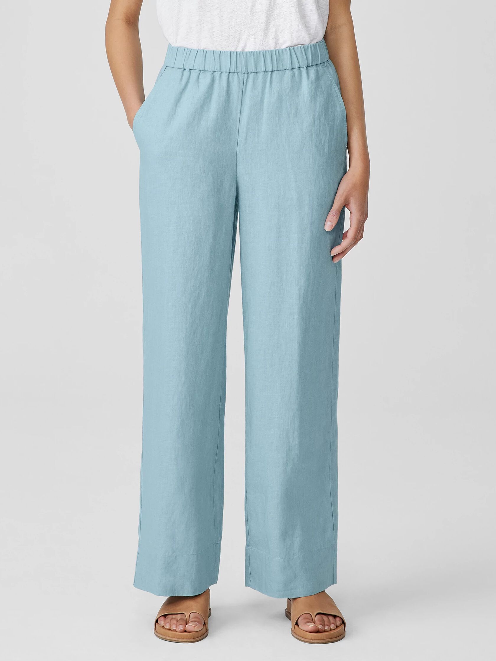 Organic Linen Wide-Leg Pant