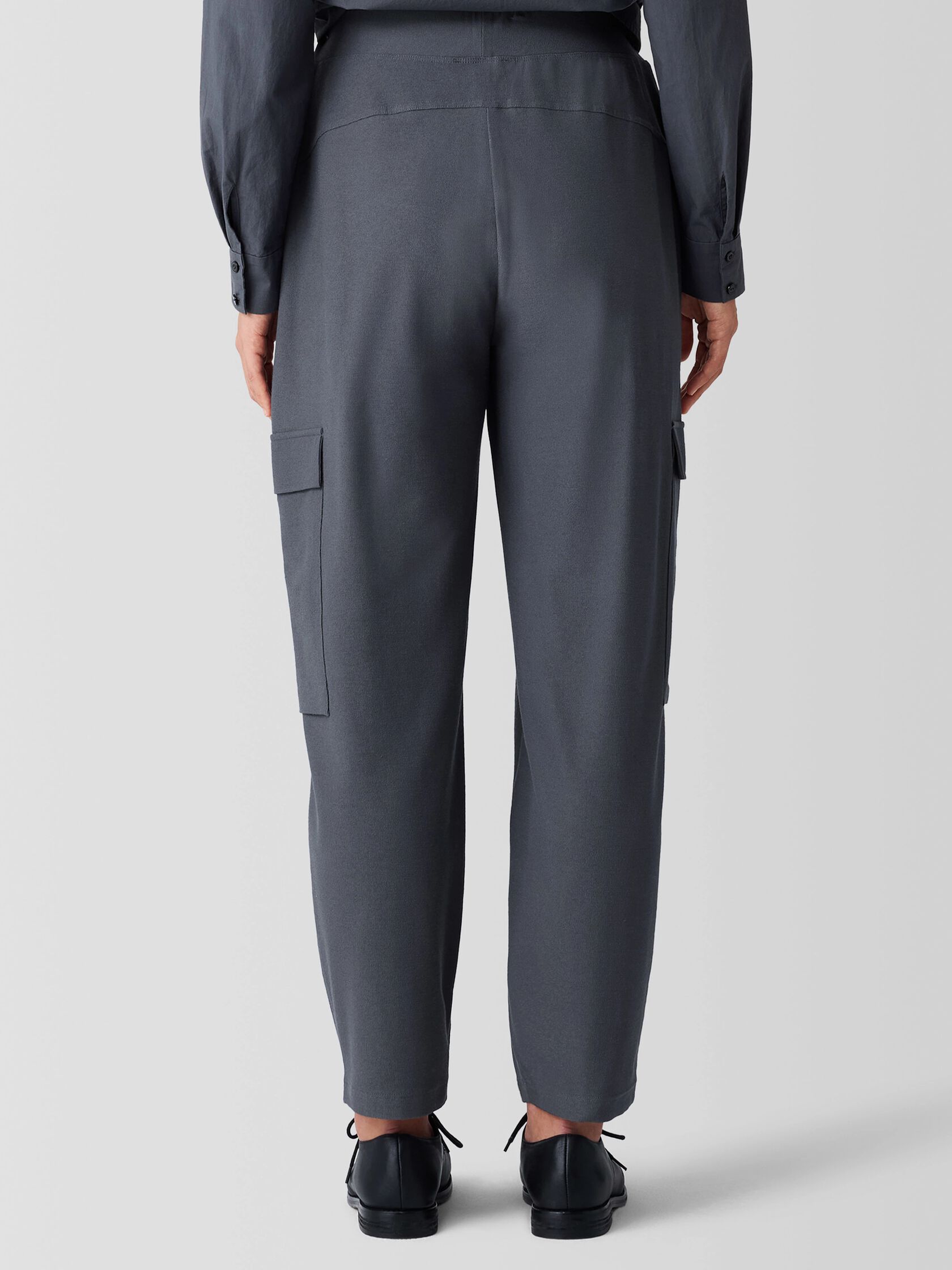 Washable Stretch Crepe Cargo Pant