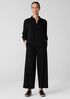 Silk Georgette Crepe Classic Collar Shirt