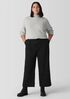 Cotton Stretch Denim Wide-Leg Jean