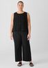 Silk Georgette Crepe Round Neck Vest