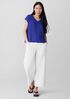 Organic Linen Jersey V-Neck Tee