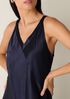 Textured Satin V-Neck Dress