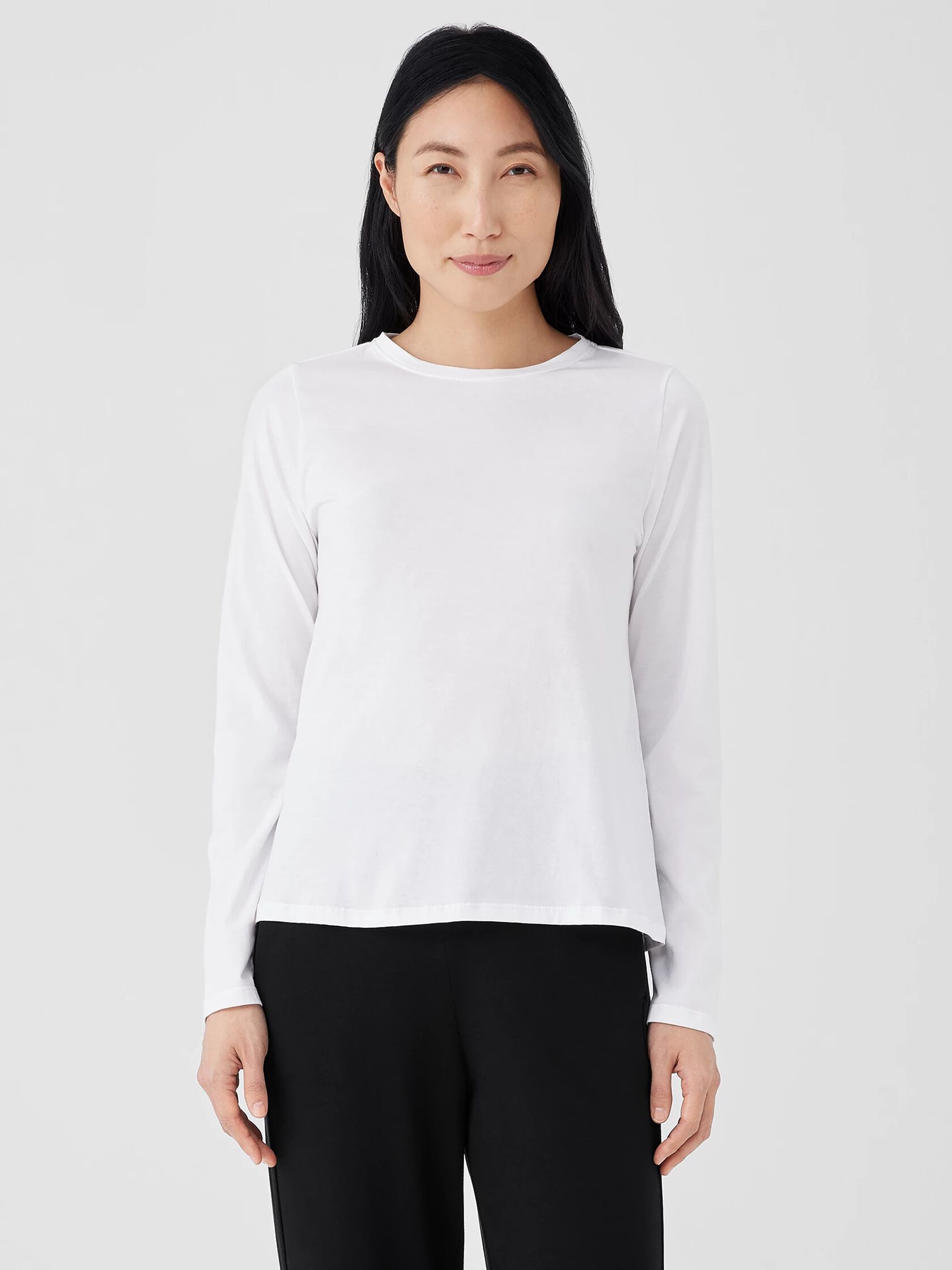 Organic Pima Cotton Jersey Long-Sleeve Tee