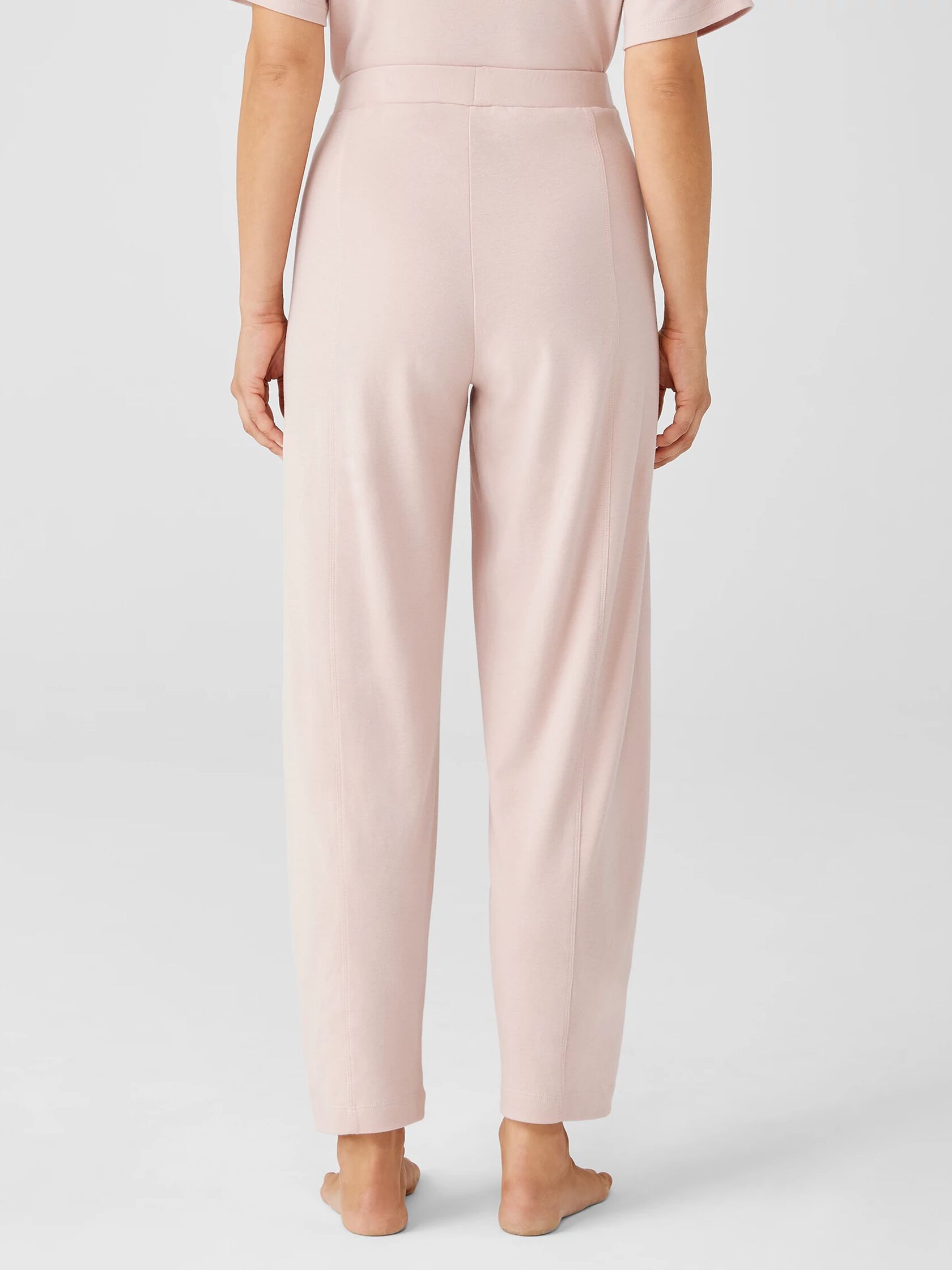 Cozy Organic Cotton Interlock Lantern Pant