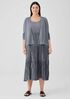 Sheer Silk Georgette High Collar Jacket