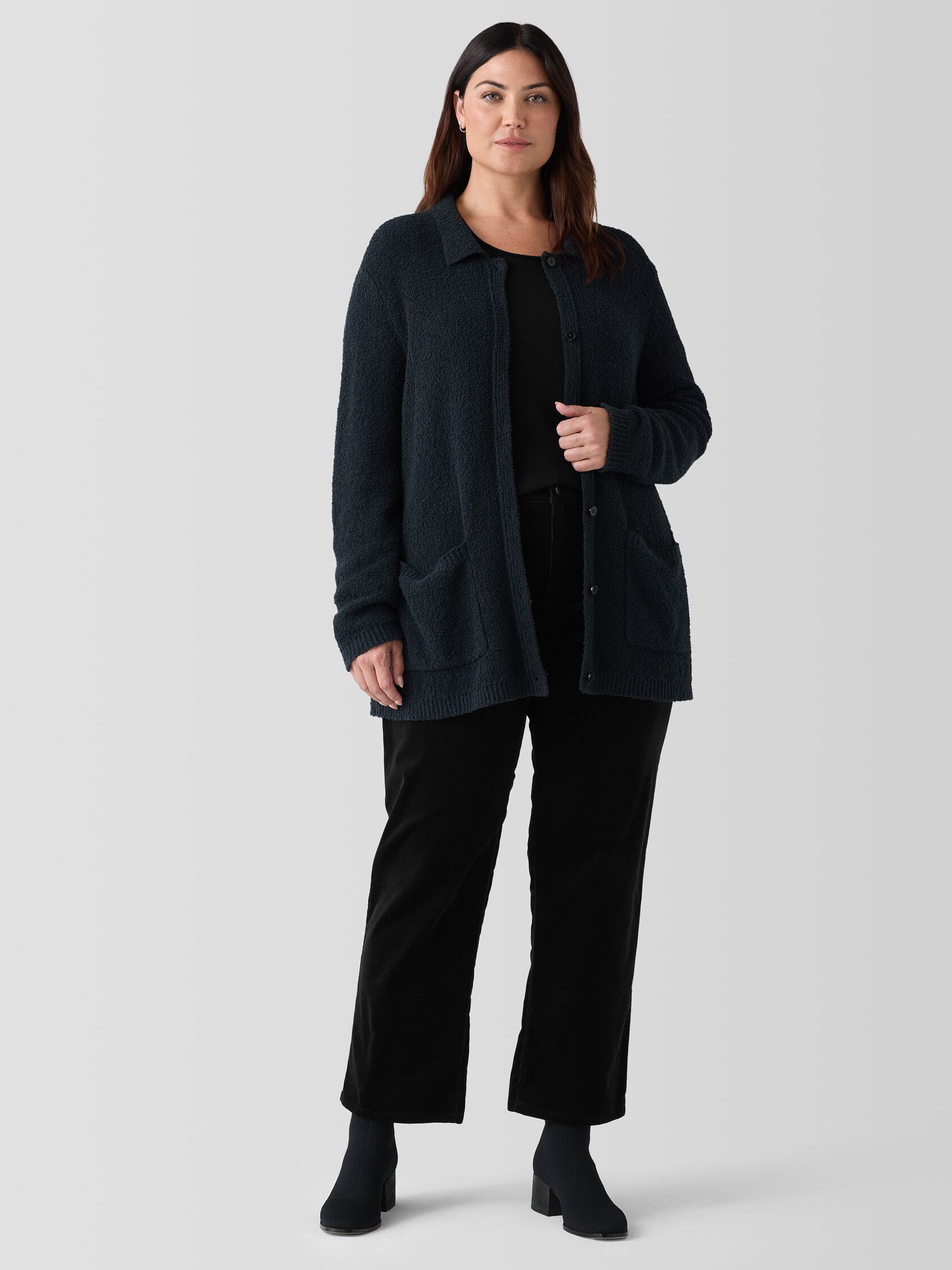 Organic Cotton Stretch Corduroy Straight Pant