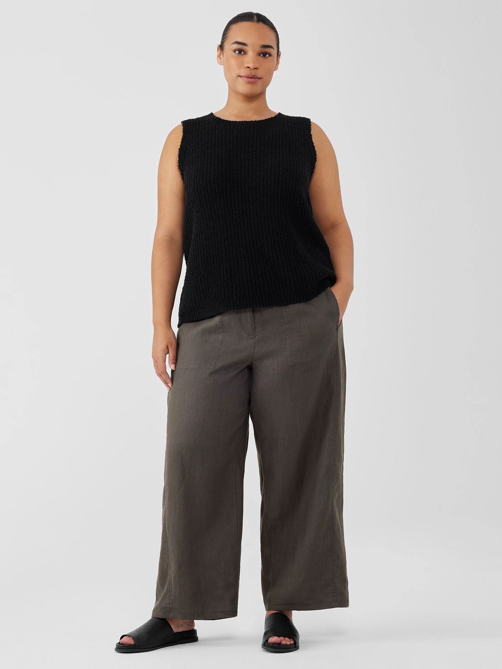 Cotton Fluff Crew Neck Top