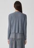 Organic Linen Cotton Airy Tuck Cropped Cardigan