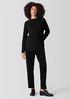 Peruvian Cotton Blend Funnel Neck Top