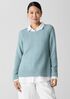 Organic Linen Cotton Slub Crew Neck Top