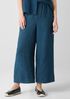 Washed Organic Linen Délavé Wide-Leg Pant