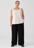 Silk Double Crepe Wide-Leg Pant