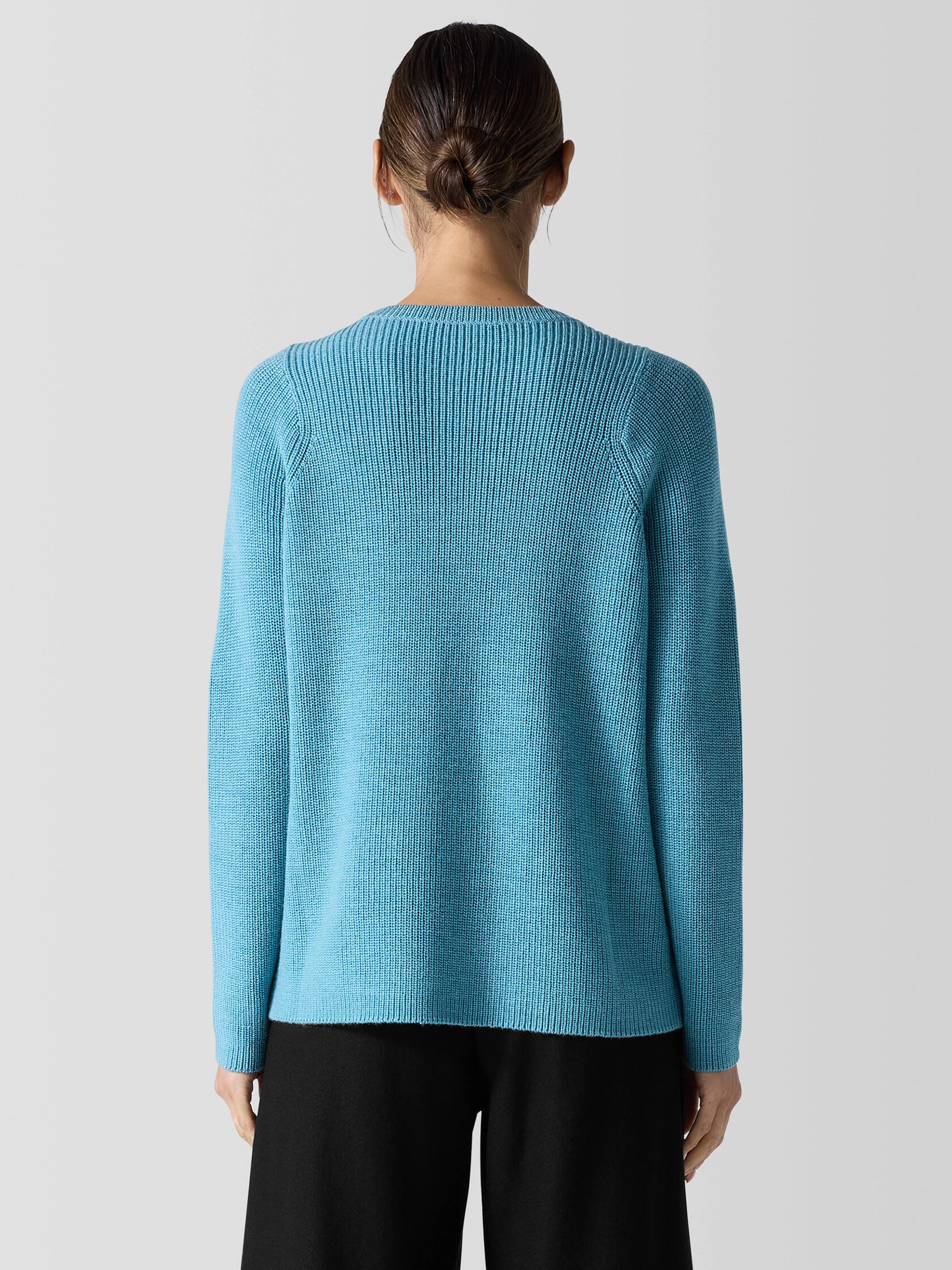 Merino Crew Neck Top in Regenerative Wool