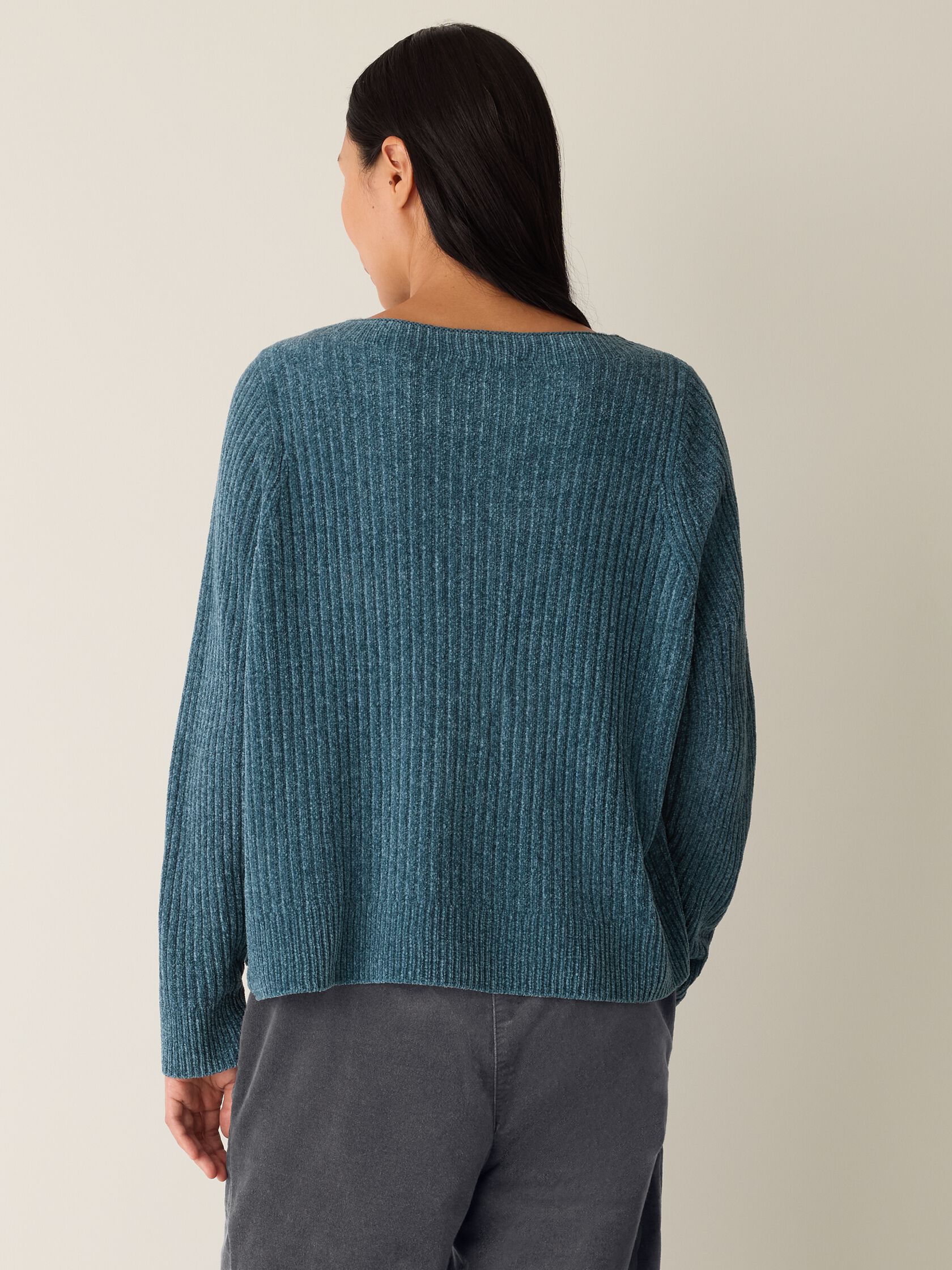 Chenille Blend Crew Neck Top