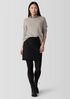 Washable Stretch Crepe Mini Skirt