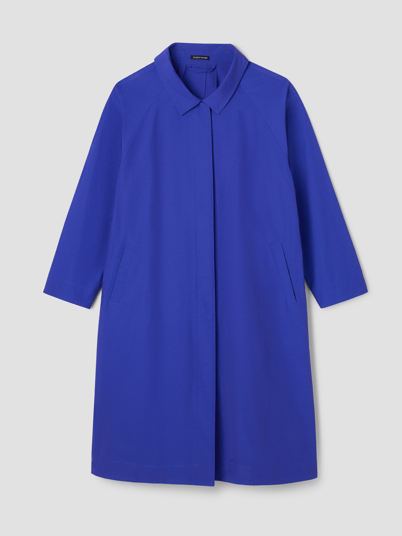 Light Cotton Nylon Classic Collar Coat
