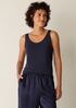 Stretch Silk Jersey Scoop Neck Tank