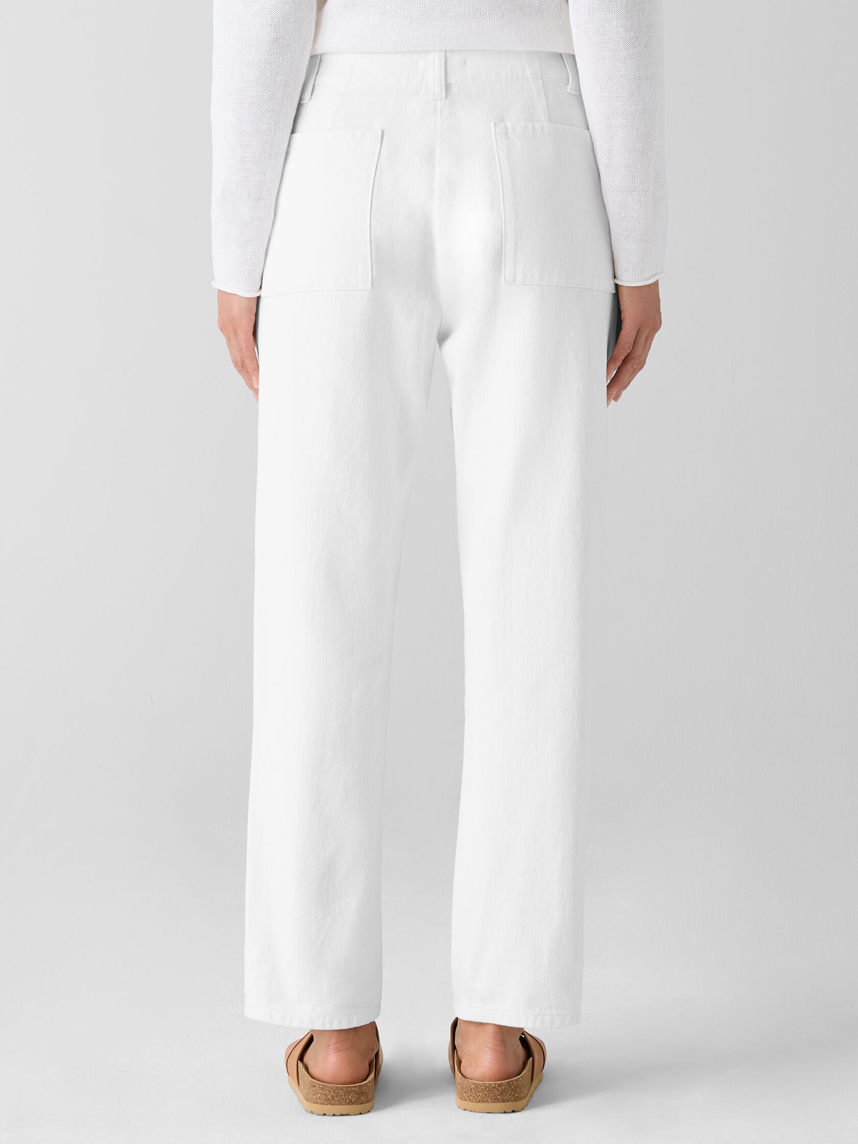 Garment-Dyed Utility Cotton Tapered Pant