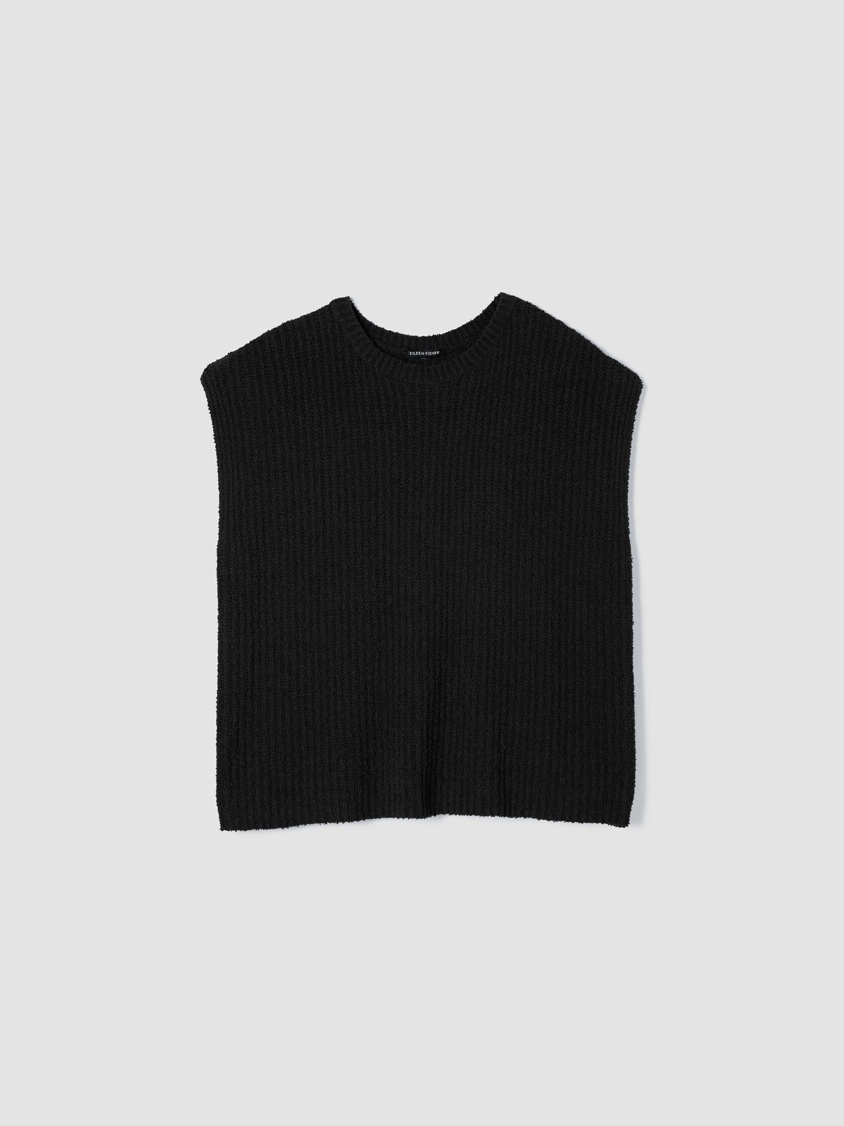 Cotton Fluff Crew Neck Vest