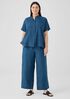Washed Organic Linen Délavé Wide Trouser Pant