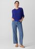 Peruvian Organic Cotton Cord Crew Neck Top