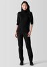Sheer Knit Turtleneck Top