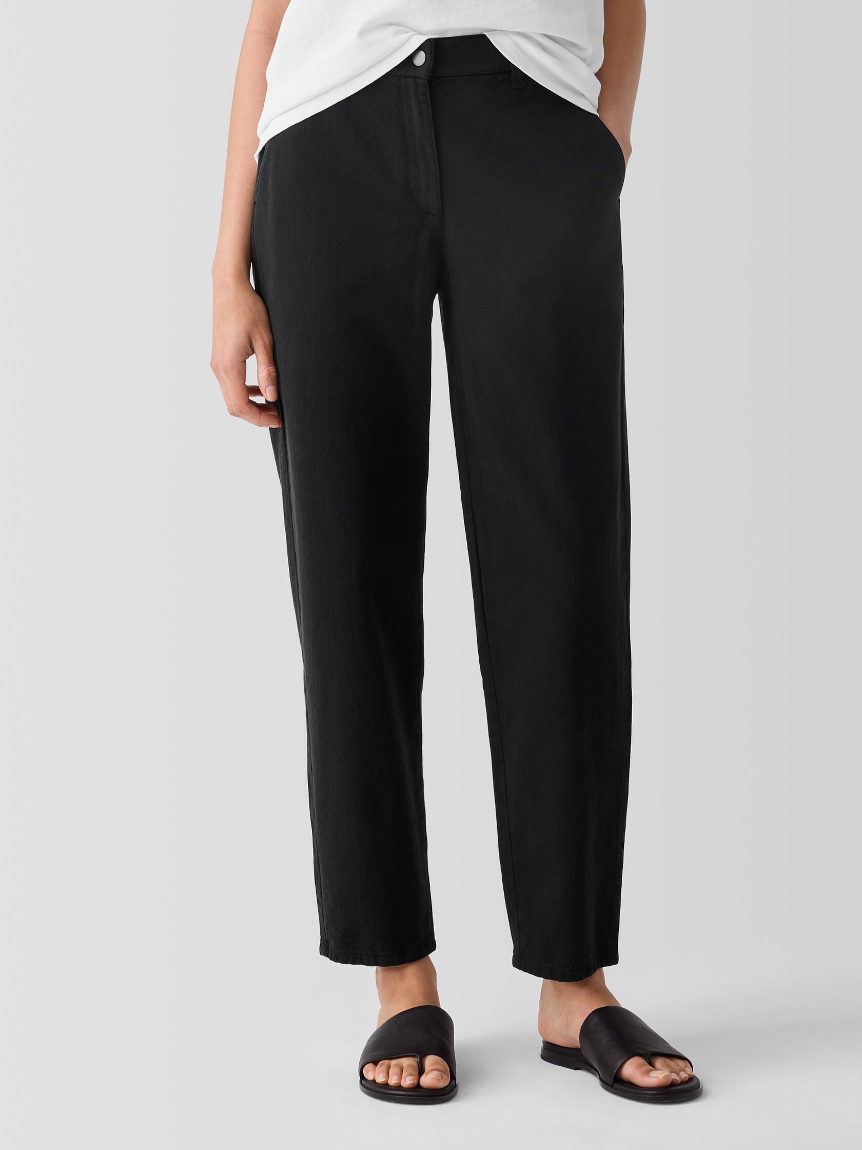 Garment-Dyed Utility Organic Cotton Tapered Pant