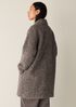 Curly Alpaca Notch Collar Coat