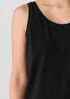 Pima Cotton Stretch Jersey Scoop Neck Tank