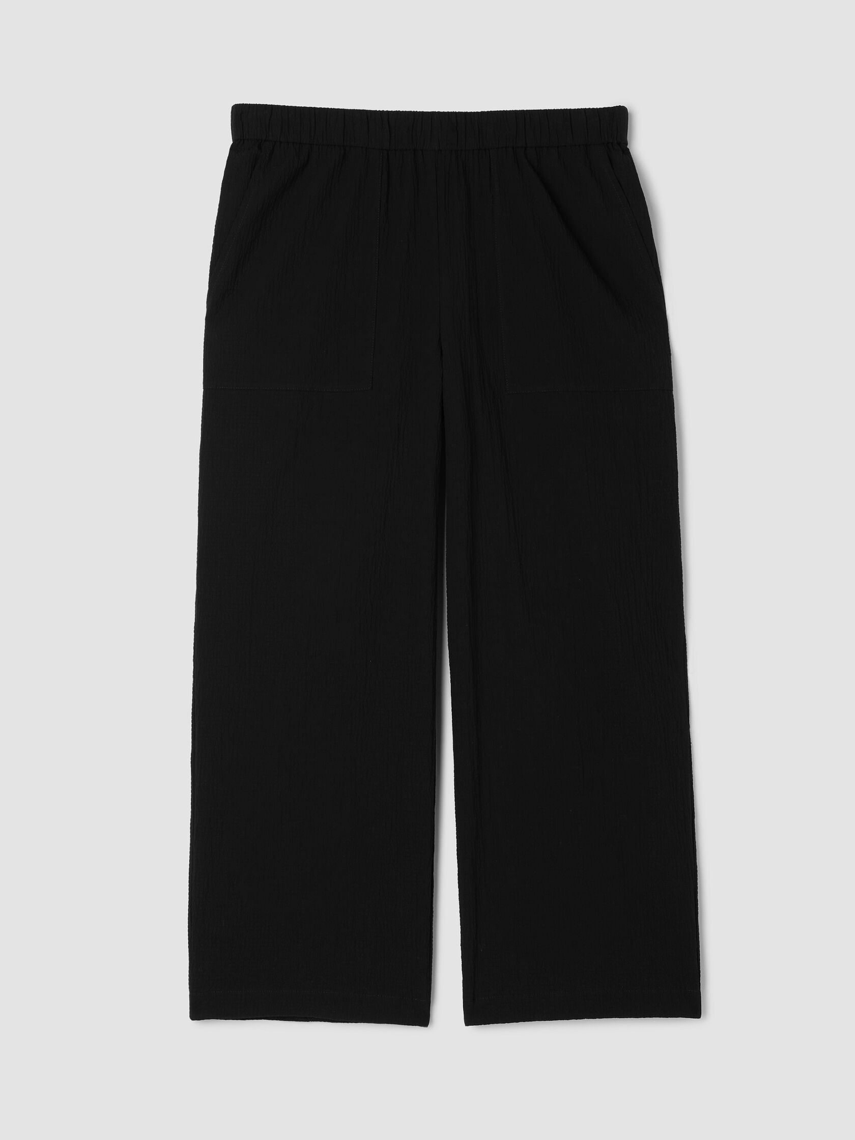 Organic Cotton Pucker Straight Pant